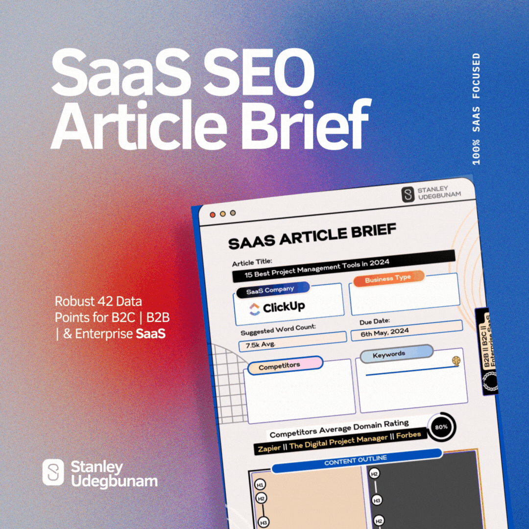 SaaS SEO Content Brief Services